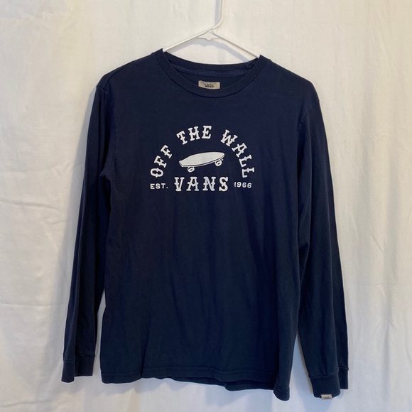 Vans Navy Long Sleeve Shirt - large - Picture 1 of 3